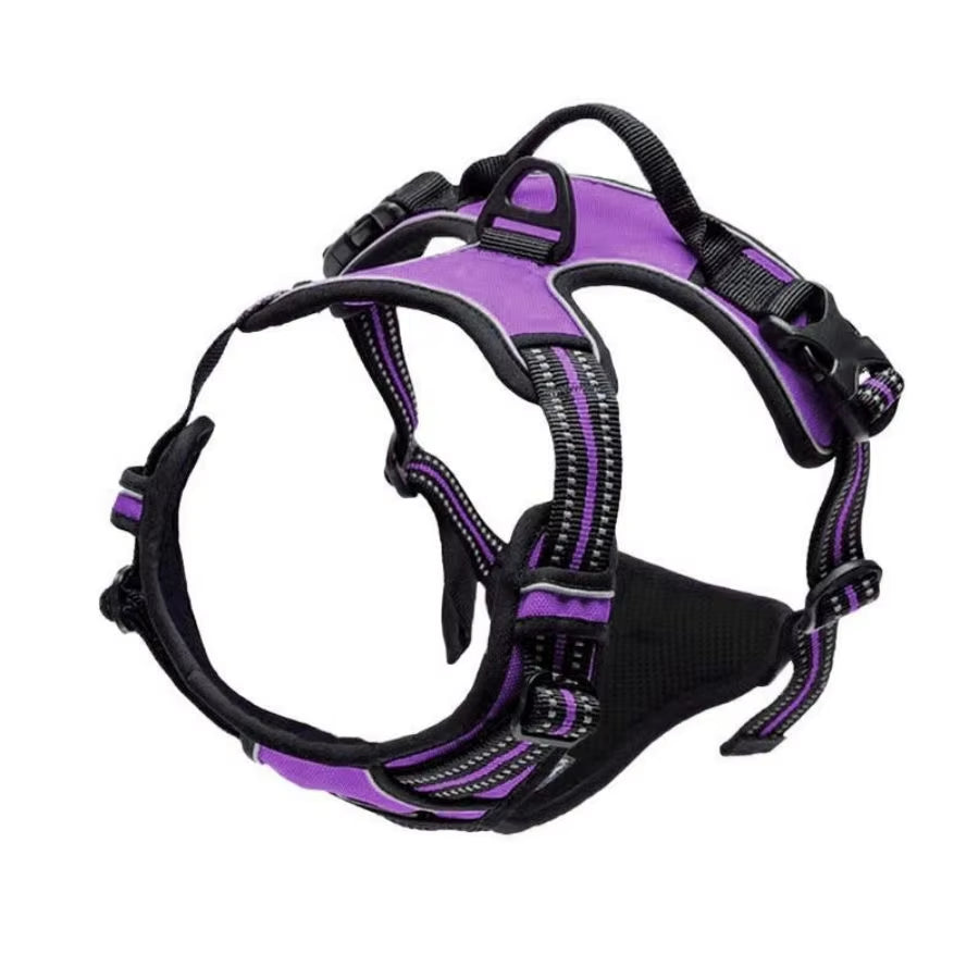 Heavy Duty No Pull Dog Harness with Front Clip and Reflective Features for Large Dog Walking