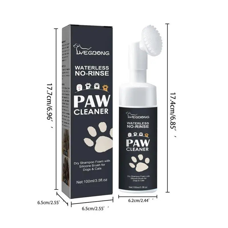 "Zampine Pulite in un Soffio 🐾 – Schiuma Magica Senza Risciacquo con Spazzola in Silicone!"