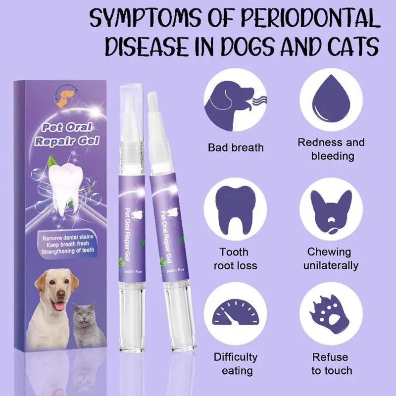 "Bocca Felice 🐶 – Gel Riparatore e Pulente per Denti di Cani e Gatti"
