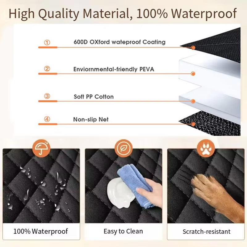 🚗 Tappetino Auto Impermeabile per Cani – Comfort, Pulizia e Stile firmato Bau Boutique 🐾