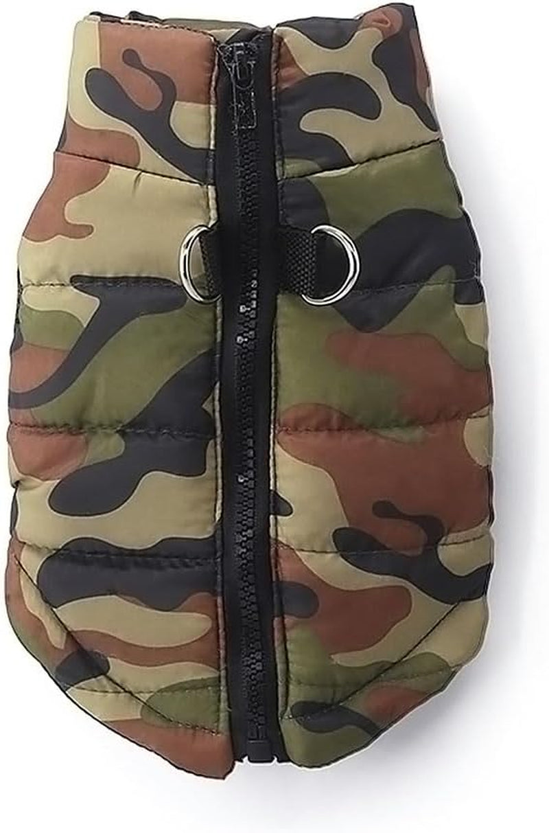 Voarge Giacca Invernale Calda per Cani Di Piccola Taglia Con Cerniera, Colore Rosa, XS
