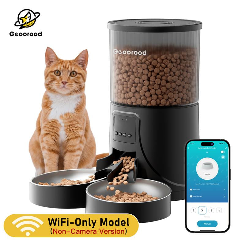 📸 Geoorood Smart Feeder 4L – Dispenser Automatico con Camera HD & Doppia Ciotola per Cani e Gatti 🐾🍽️