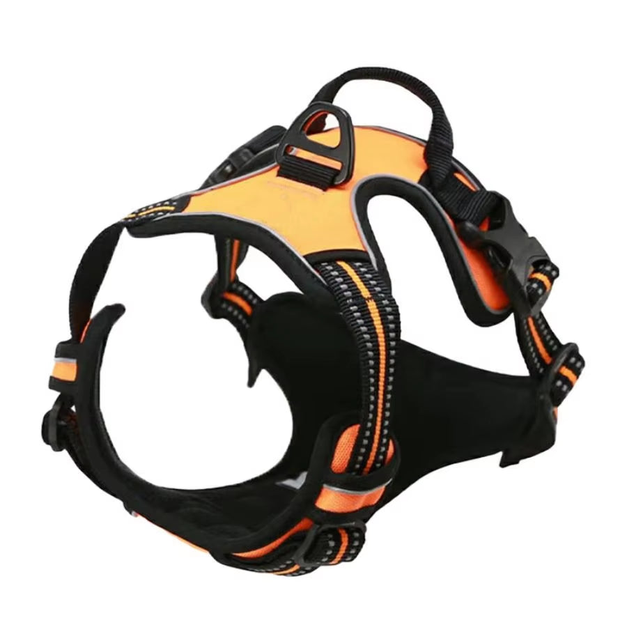 Heavy Duty No Pull Dog Harness with Front Clip and Reflective Features for Large Dog Walking