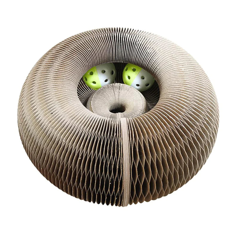 "Centro Giochi Magico per Gatti: Tiragraffi Rotante con Palla, Palestra e Gioco Stimolante – Perfetto per Affilare le Unghie e Divertirsi"