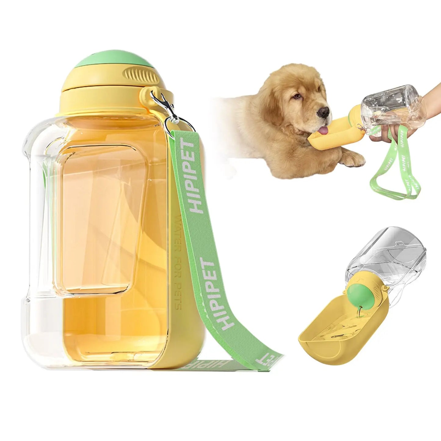 Revolutionary 2-in-1 Dog Water Dispenser and Food Bowl - Large Capacity Portable Hydration Solution for Pets