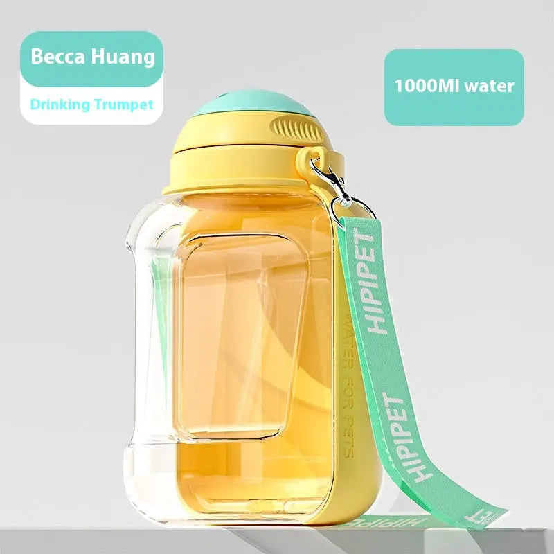 Revolutionary 2-in-1 Dog Water Dispenser and Food Bowl - Large Capacity Portable Hydration Solution for Pets