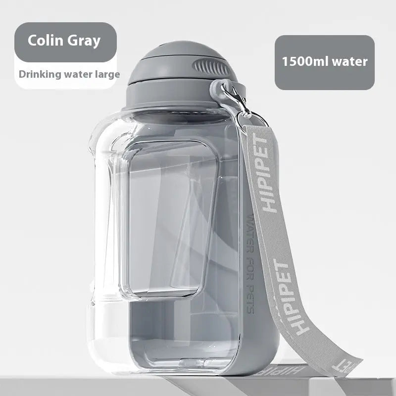 Revolutionary 2-in-1 Dog Water Dispenser and Food Bowl - Large Capacity Portable Hydration Solution for Pets