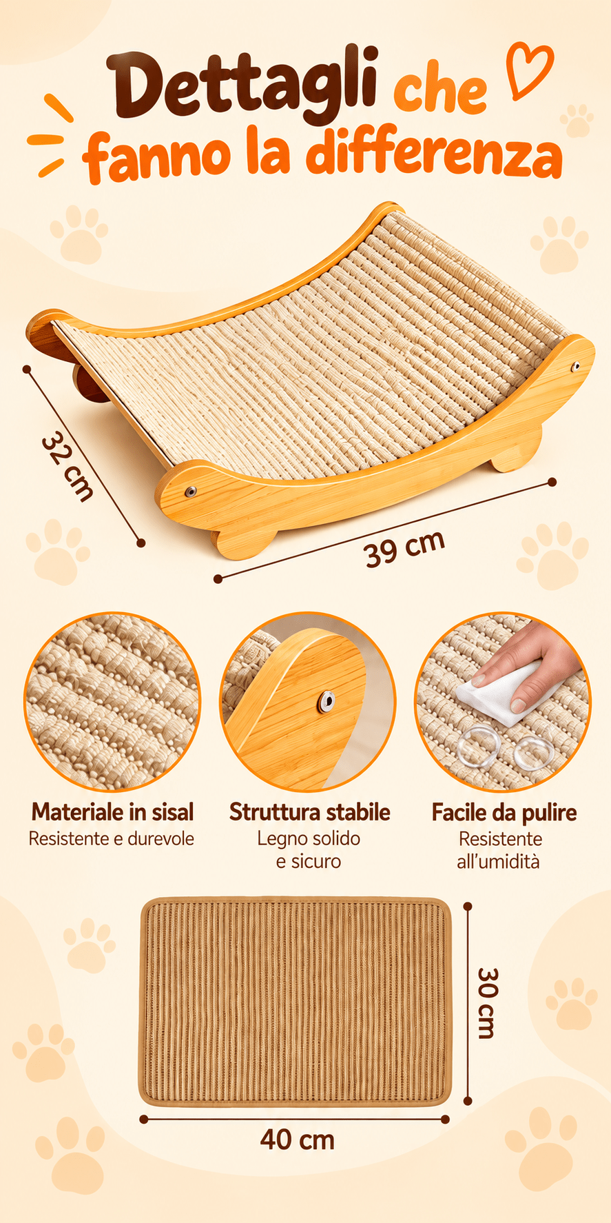 Cocoon Scratch – Tiragraffi Lounge in Legno e Sisal - bau boutique