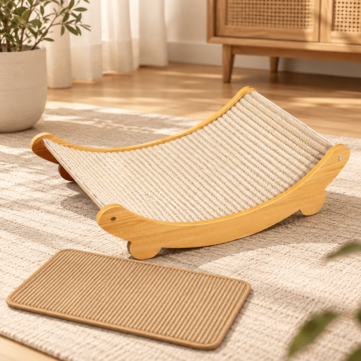 Cocoon Scratch – Tiragraffi Lounge in Legno e Sisal - bau boutique