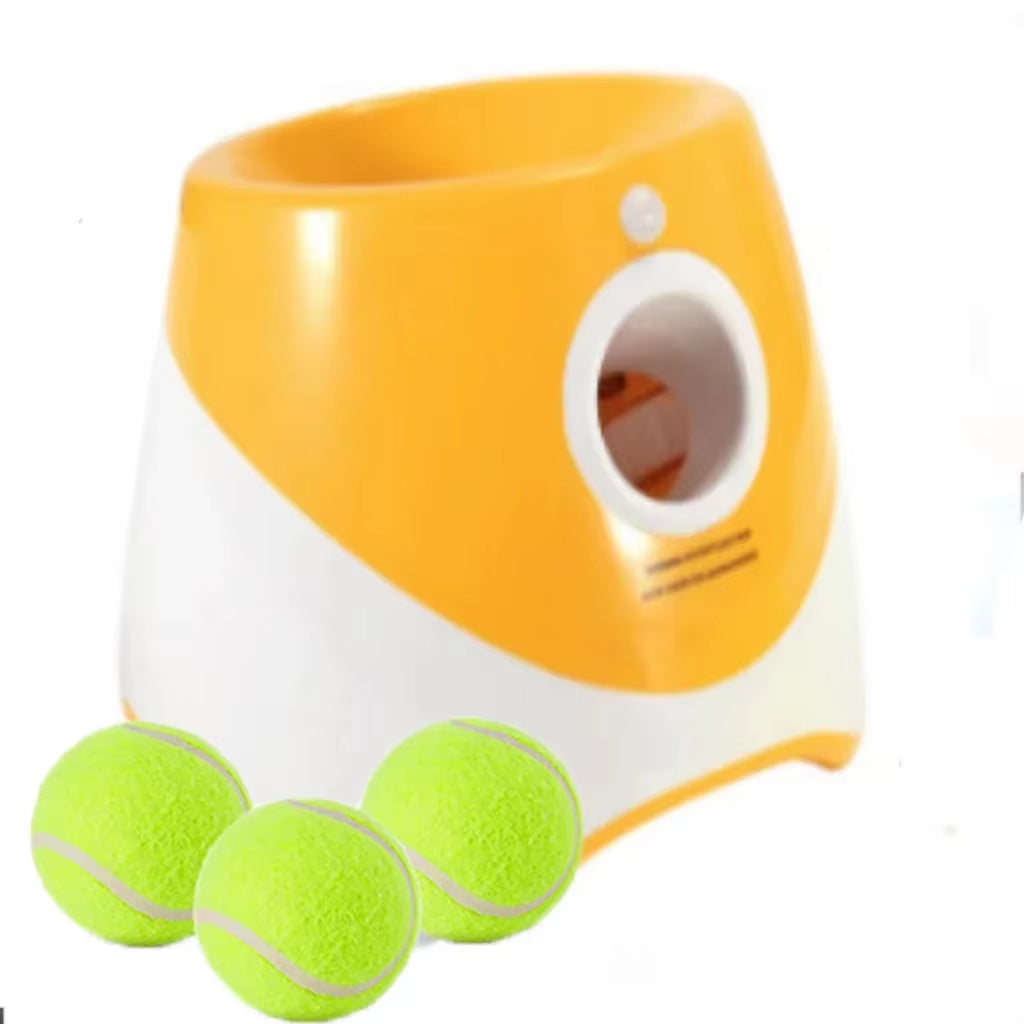 Lancio Automatico di Palline per Cani – Giocattolo Interattivo con 3 Distanze Regolabili per Divertimento Senza Fine