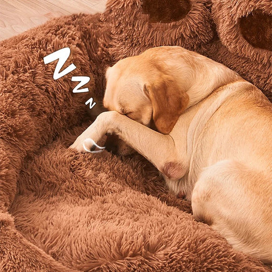 "Sofa Bed Morbido per Cani e Gatti – Letto in Peluche Lavabile, Caldo e Accogliente" - bau boutique