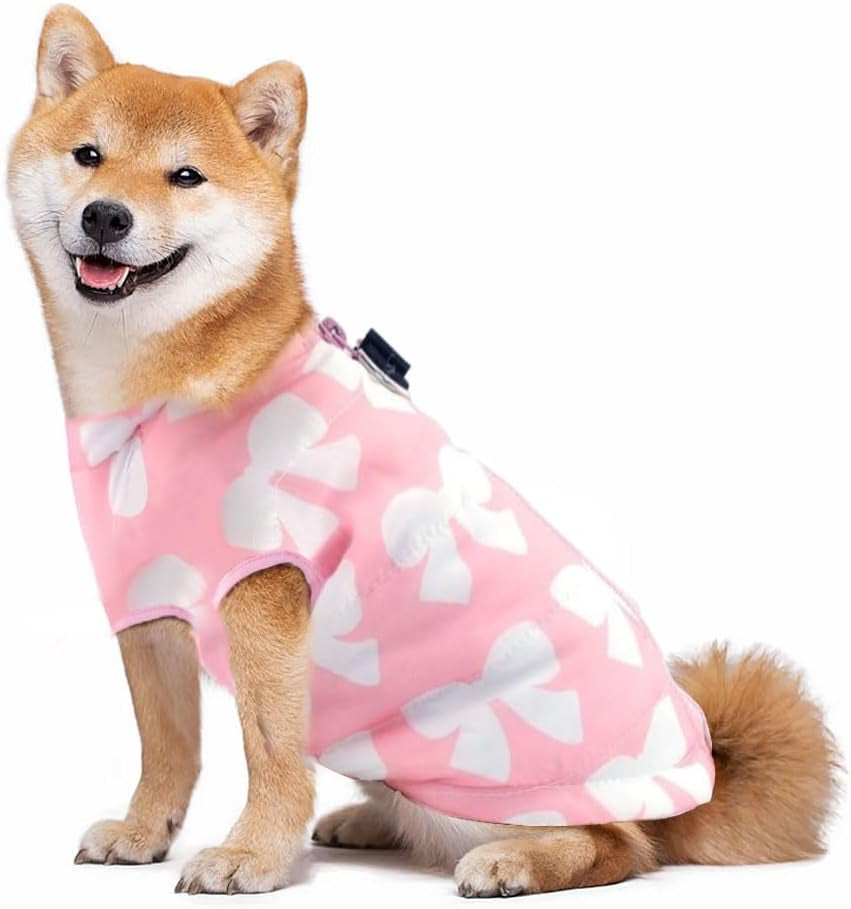 Voarge Giacca Invernale Calda per Cani Di Piccola Taglia Con Cerniera, Colore Rosa, XS