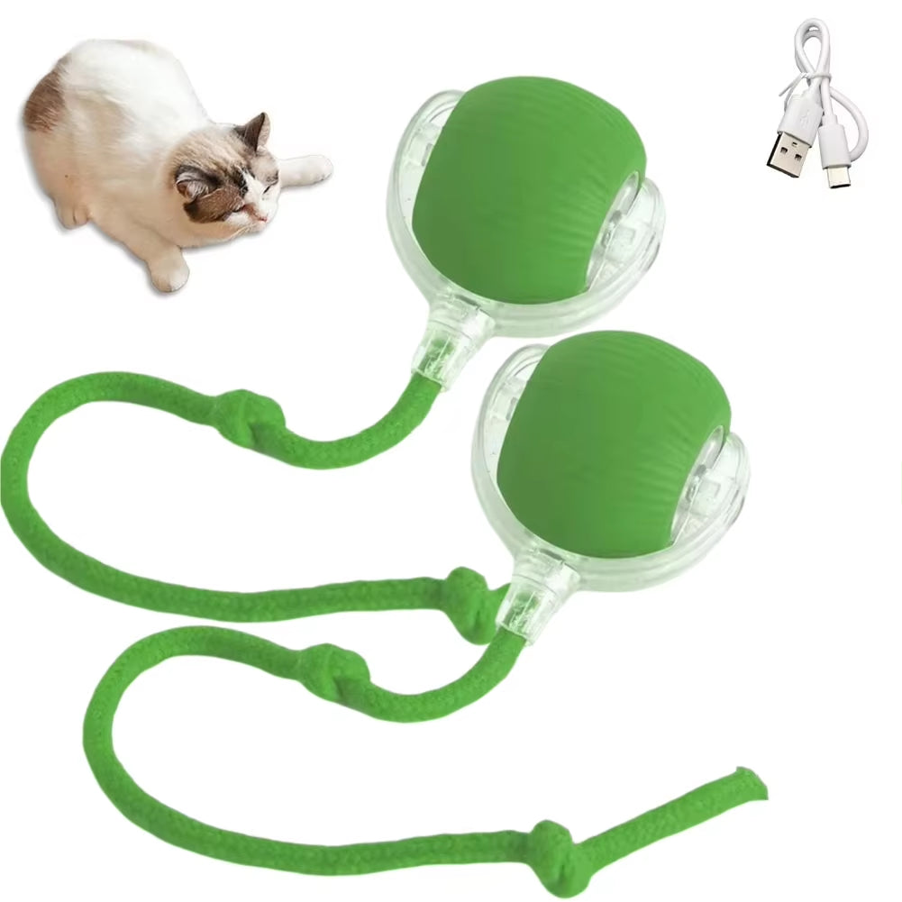 Cat Interactive Ball Toy con Coda Finta – Gioco Automatico e Intelligente per Cani e Gatti 🐾