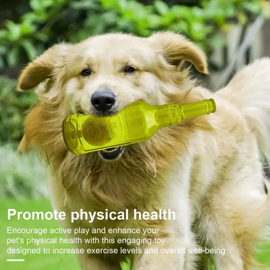 "CrunchnPlay – Bottiglia Friccicosa con Palla Sonora: Il Gioco Croccante che Fa Impazzire i Cani!"