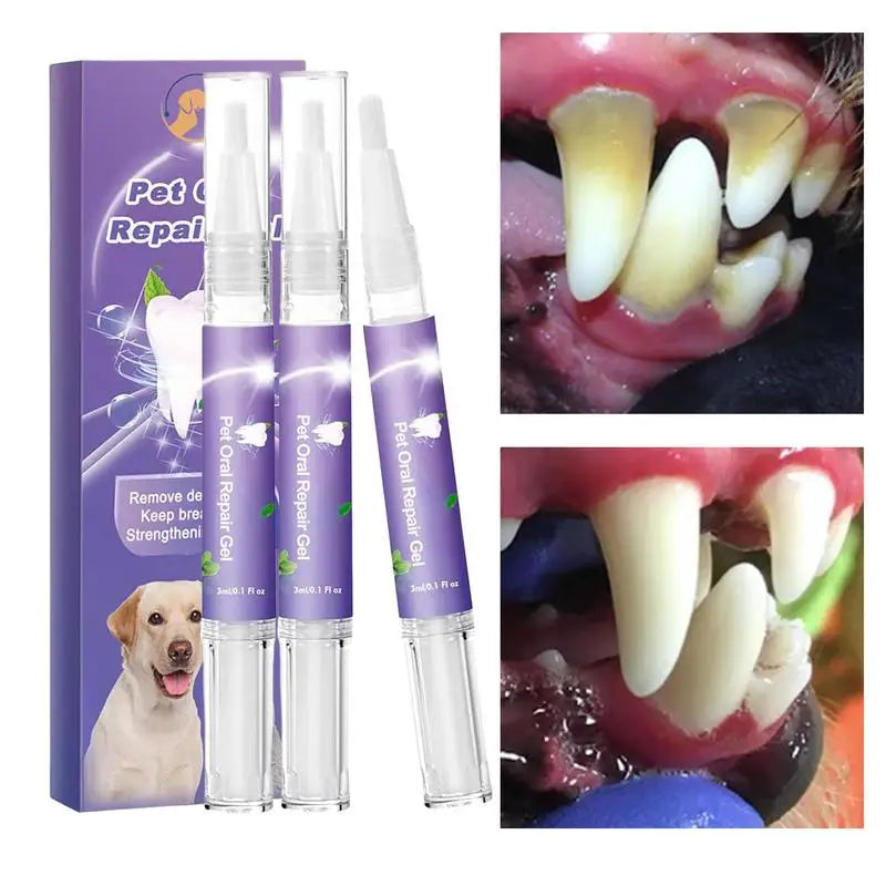 "Bocca Felice 🐶 – Gel Riparatore e Pulente per Denti di Cani e Gatti"