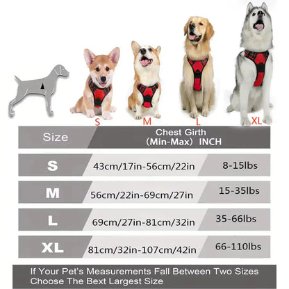 Heavy Duty No Pull Dog Harness with Front Clip and Reflective Features for Large Dog Walking