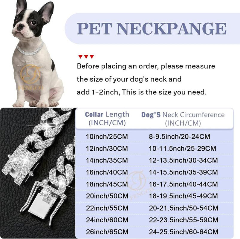 “Diamond Cuban Deluxe” – Collare di Lusso per Pet Unici come Te ✨🐶🐱