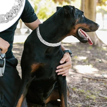 “Diamond Cuban Deluxe” – Collare di Lusso per Pet Unici come Te ✨🐶🐱
