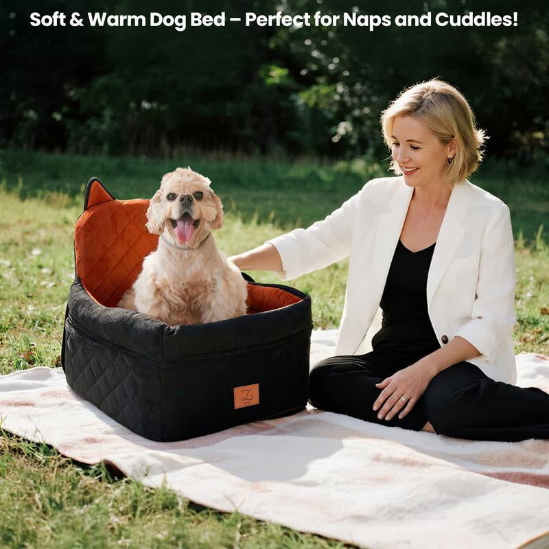 "Seggiolino Auto per Cani con Memory Foam 🐾 Comfort & Sicurezza in Viaggio"