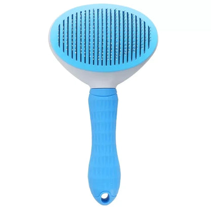 Professional Pet Grooming Tool: Self-Cleaning Slicker Brush for Effortless Hair Removal from Cats and Dogs