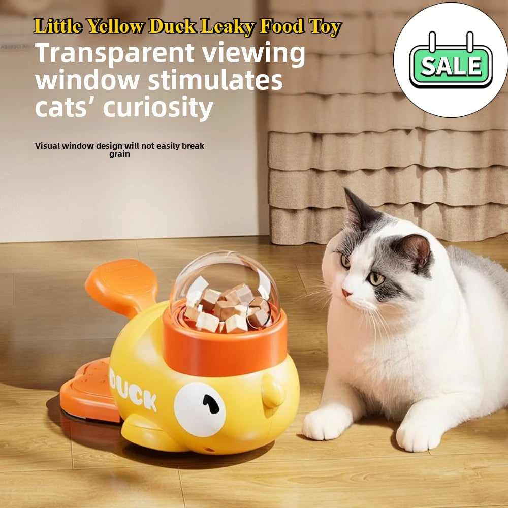 "Quack & Play 🦆 – Dispenser Interattivo per Snack e Allenamento di Cani & Gatti"