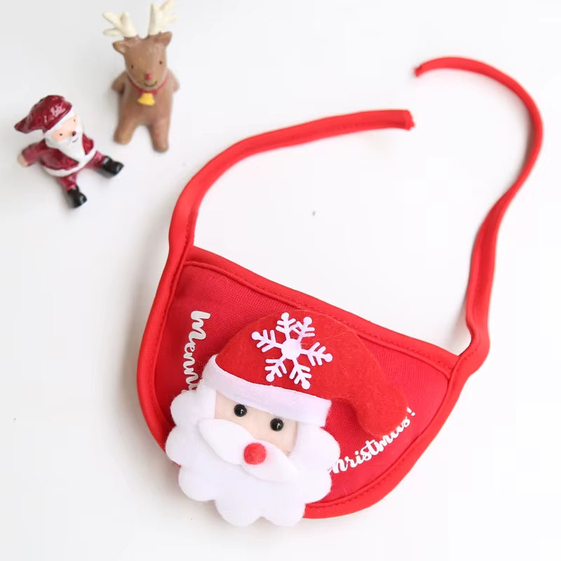 🎅 “Costume Natalizio Pet – Cappellino & Bandana Super Cute per Cani e Gatti”