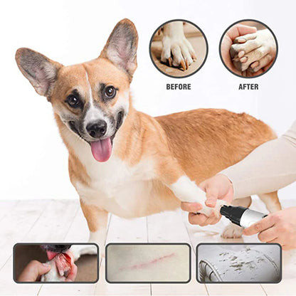 ✨ Tagliaunghie Elettrico USB – Rifinitura Professionale e Sicura per Cani e Gatti 🐾