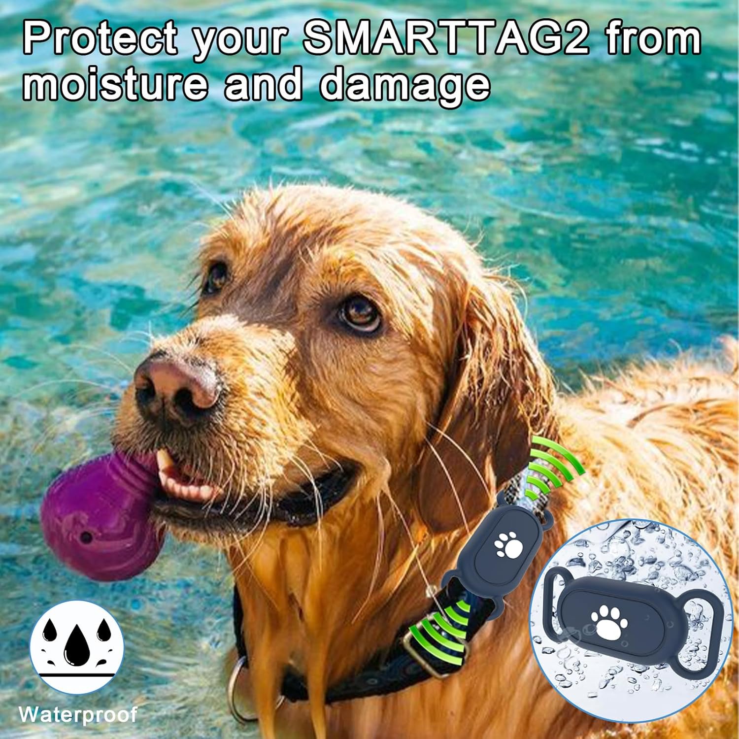 TagGuard Duo™ – Custodia in Silicone per Samsung Galaxy SmartTag2 (2 Pezzi), Antigraffio & Anti-Smarrimento per Collari