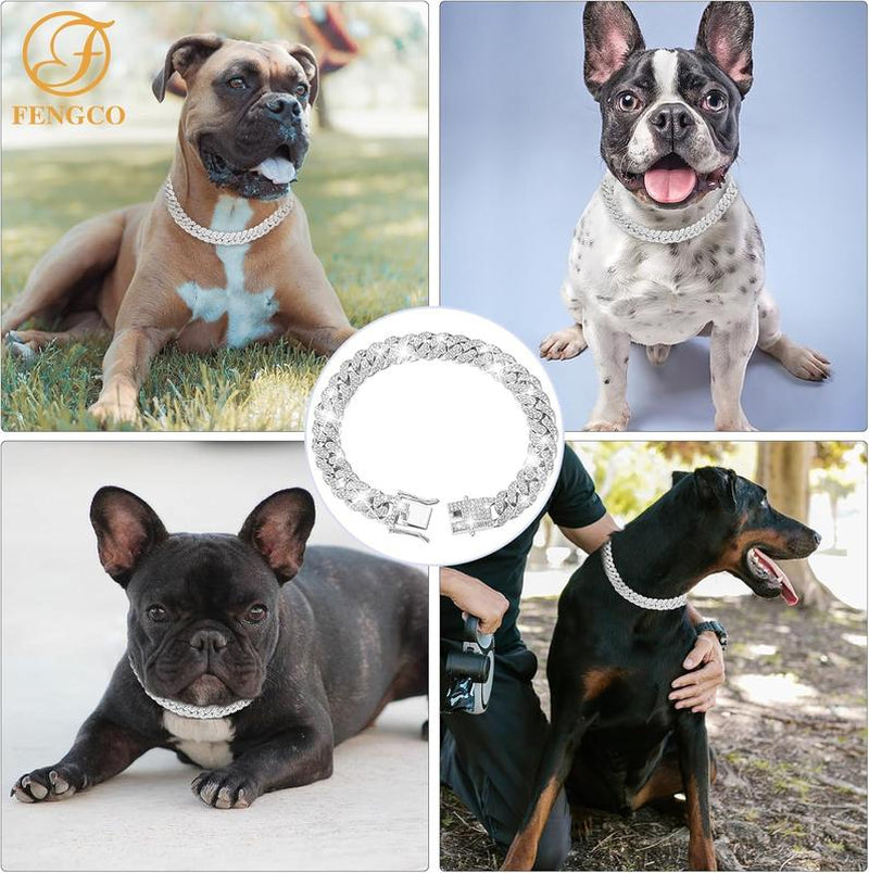“Diamond Cuban Deluxe” – Collare di Lusso per Pet Unici come Te ✨🐶🐱