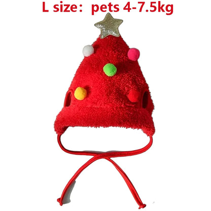 "Completo Natalizio per Cani e Gatti – Set Cappellino Renna o Babbo Natale con Bandana Festiva"