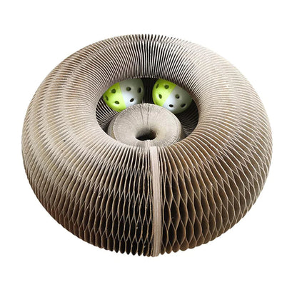 "Centro Giochi Magico per Gatti: Tiragraffi Rotante con Palla, Palestra e Gioco Stimolante – Perfetto per Affilare le Unghie e Divertirsi"