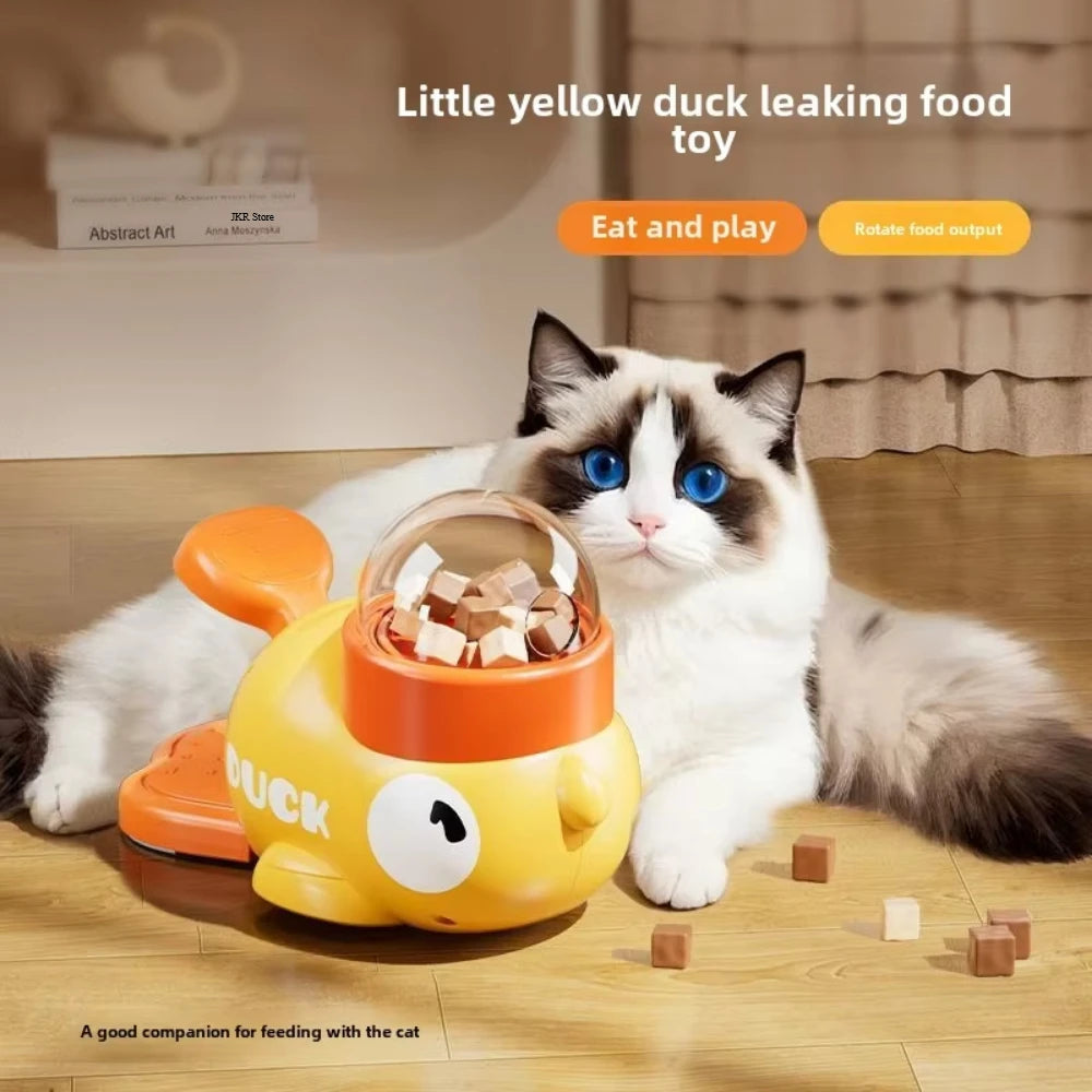 "Quack & Play 🦆 – Dispenser Interattivo per Snack e Allenamento di Cani & Gatti"