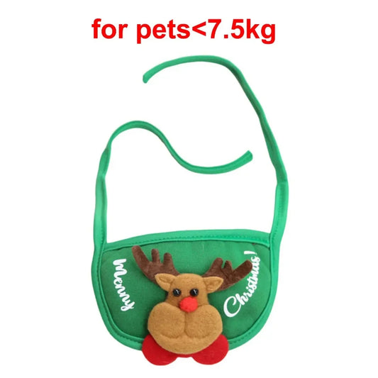 "Completo Natalizio per Cani e Gatti – Set Cappellino Renna o Babbo Natale con Bandana Festiva"
