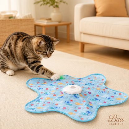 ZampaCuriosa™ – Coperta Gioco Interattiva per Gatti con Movimento a Sorpresa