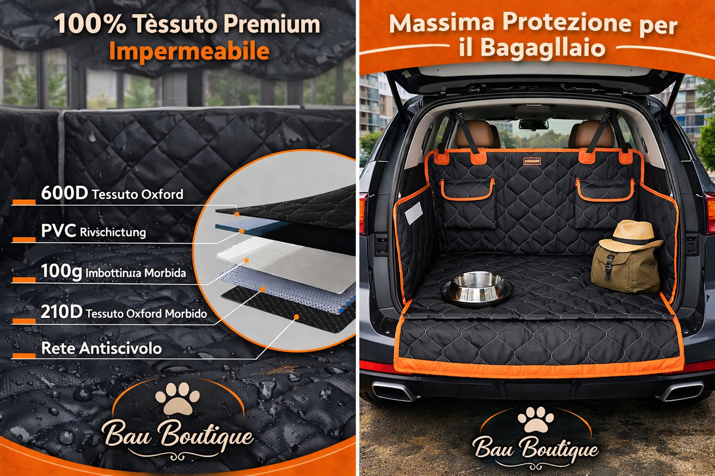 Telo Protettivo Auto per Cani con Copertura Completa – Impermeabile, Antiscivolo e Resistente ai Graffi