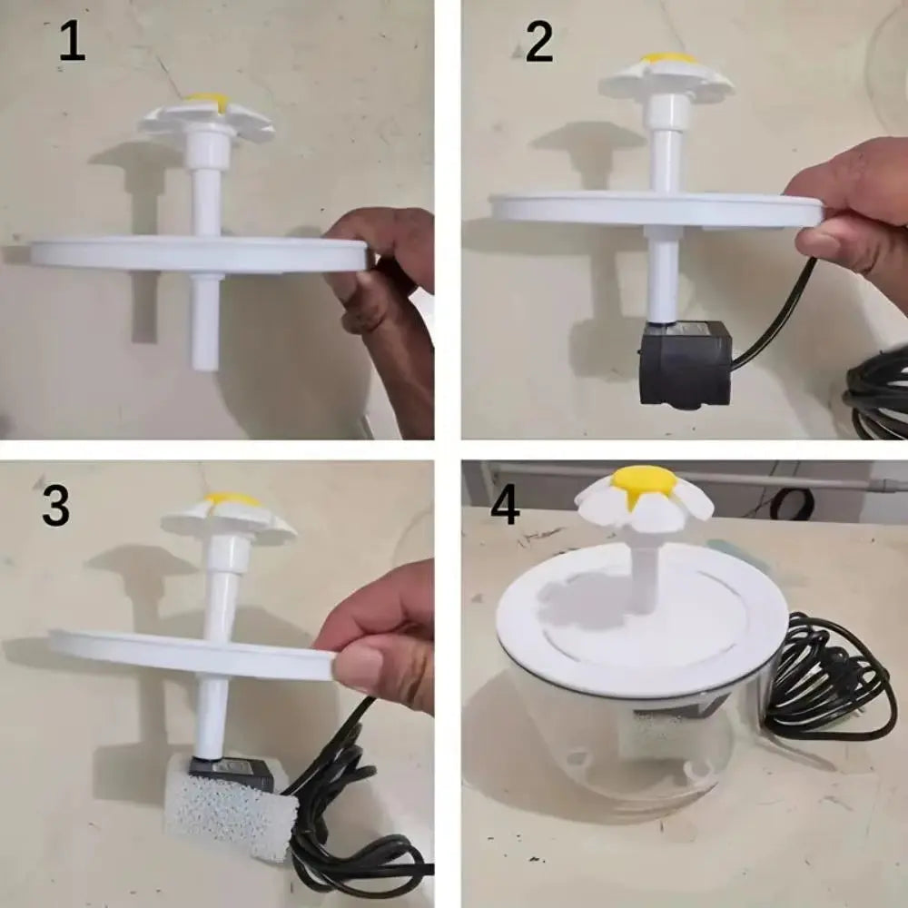 Premium Auto-Filtered USB Electric Cat Water Fountain 1200ml - Perfect for Happy and Hydrated Pets!