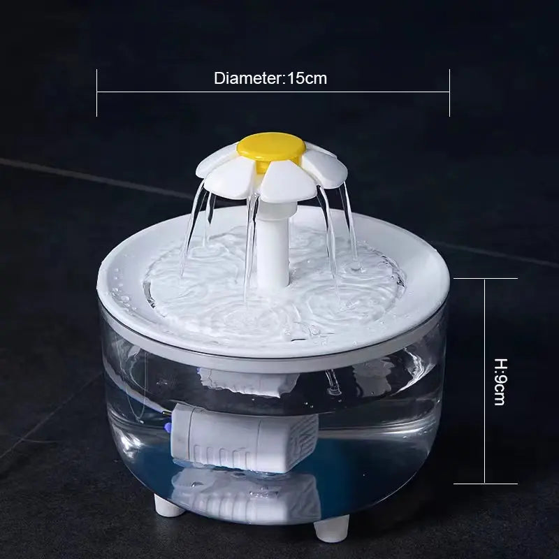 Premium Auto-Filtered USB Electric Cat Water Fountain 1200ml - Perfect for Happy and Hydrated Pets!