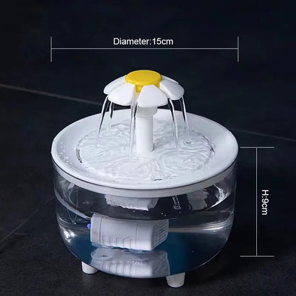 Premium Auto-Filtered USB Electric Cat Water Fountain 1200ml - Perfect for Happy and Hydrated Pets!