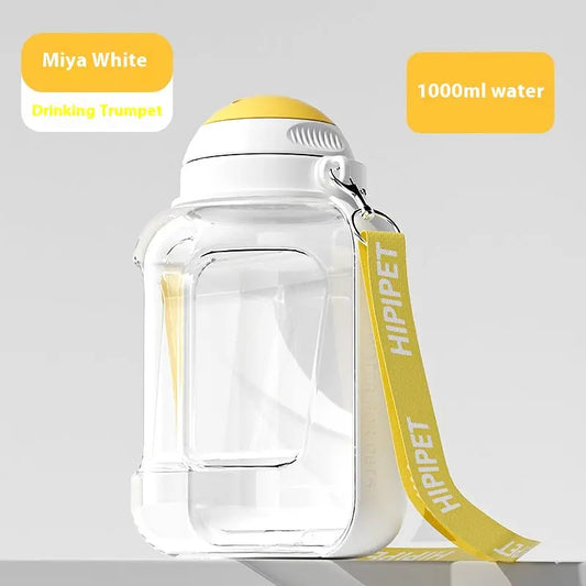Revolutionary 2-in-1 Dog Water Dispenser and Food Bowl - Large Capacity Portable Hydration Solution for Pets