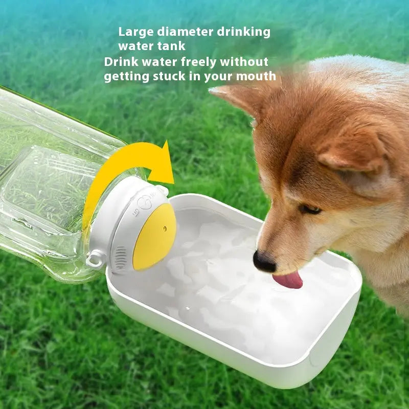Revolutionary 2-in-1 Dog Water Dispenser and Food Bowl - Large Capacity Portable Hydration Solution for Pets