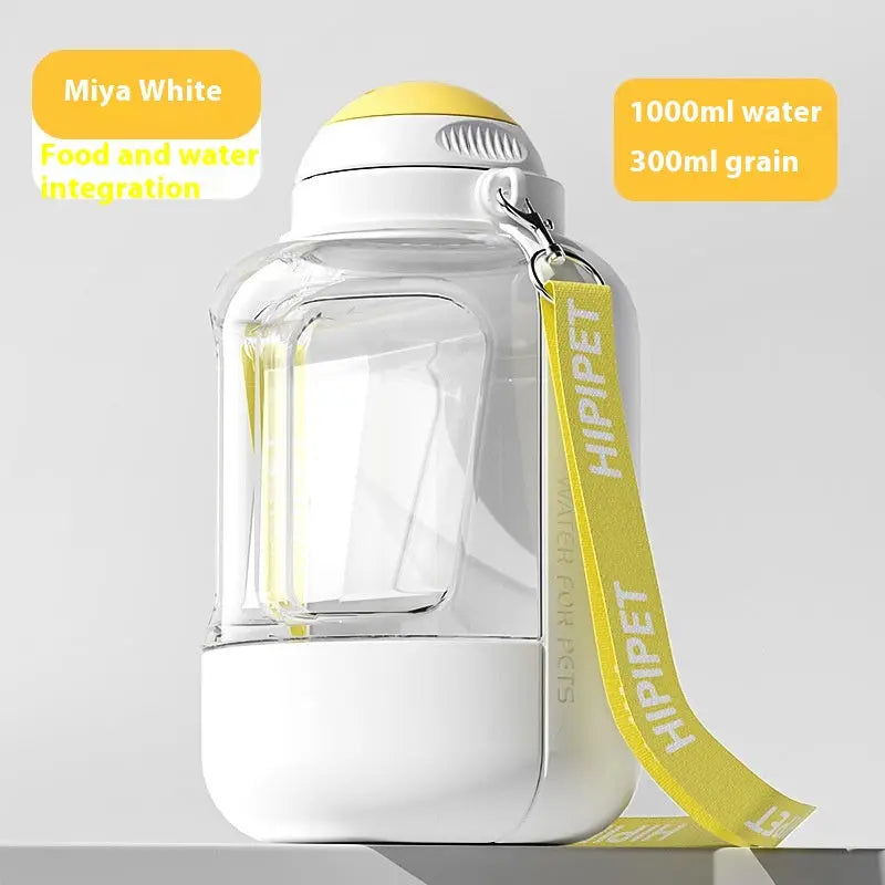 Revolutionary 2-in-1 Dog Water Dispenser and Food Bowl - Large Capacity Portable Hydration Solution for Pets