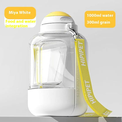 Revolutionary 2-in-1 Dog Water Dispenser and Food Bowl - Large Capacity Portable Hydration Solution for Pets