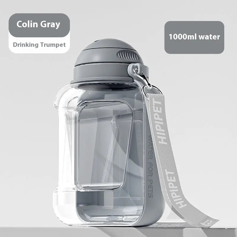 Revolutionary 2-in-1 Dog Water Dispenser and Food Bowl - Large Capacity Portable Hydration Solution for Pets
