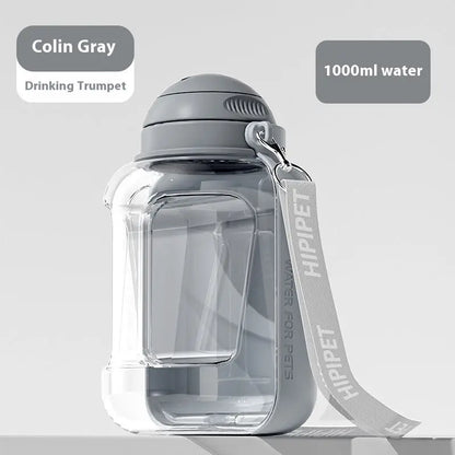 Revolutionary 2-in-1 Dog Water Dispenser and Food Bowl - Large Capacity Portable Hydration Solution for Pets