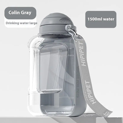 Revolutionary 2-in-1 Dog Water Dispenser and Food Bowl - Large Capacity Portable Hydration Solution for Pets