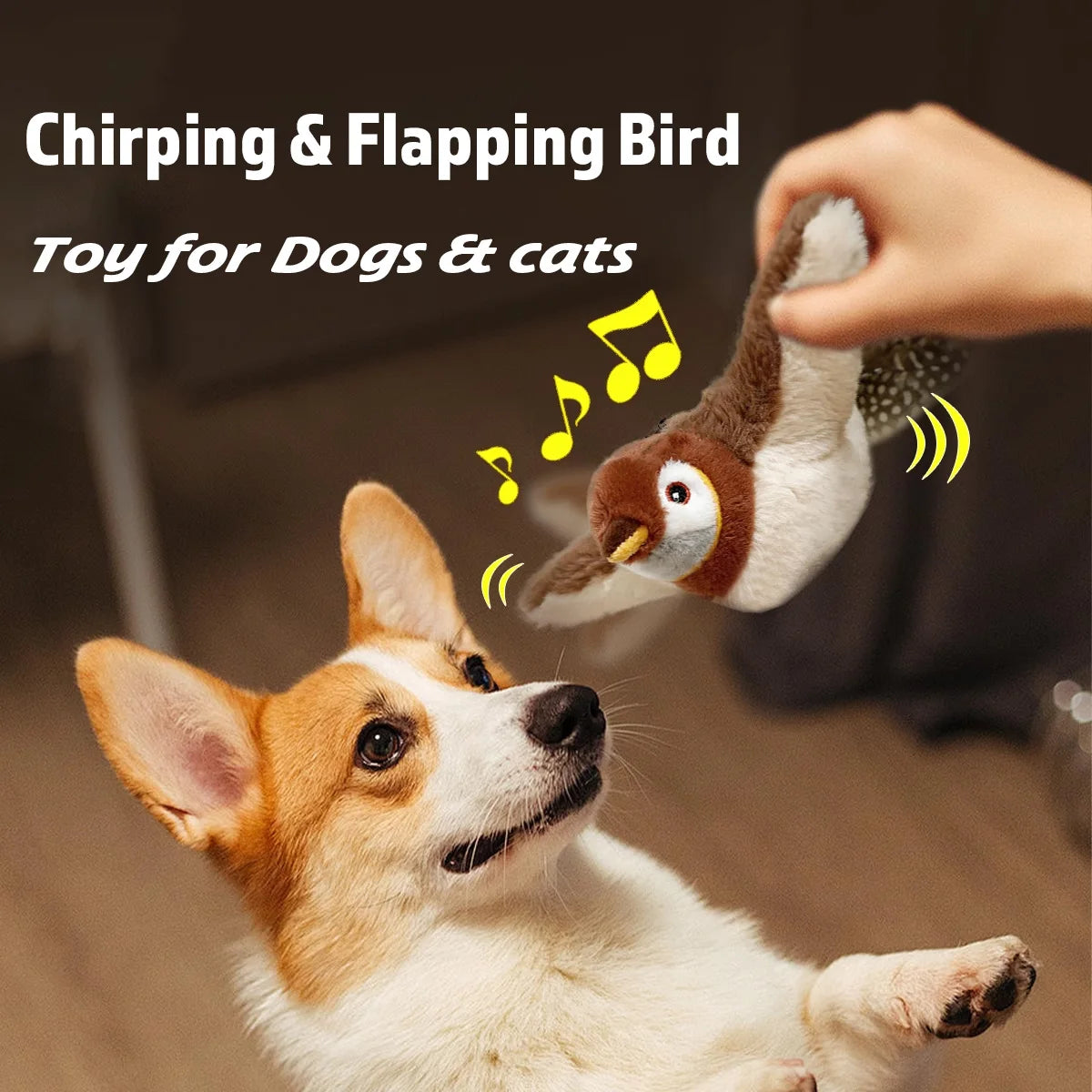 🦜 Uccellino Magico a Vibrazione – Giocattolo Interattivo con Suoni e Catnip per Gatti Felici! 😻