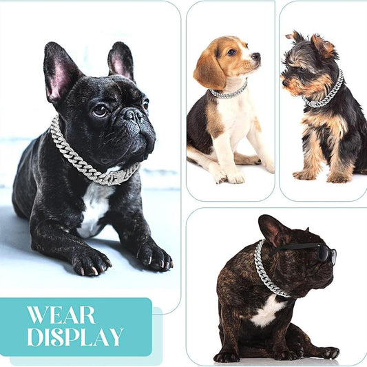 “Diamond Cuban Deluxe” – Collare di Lusso per Pet Unici come Te ✨🐶🐱