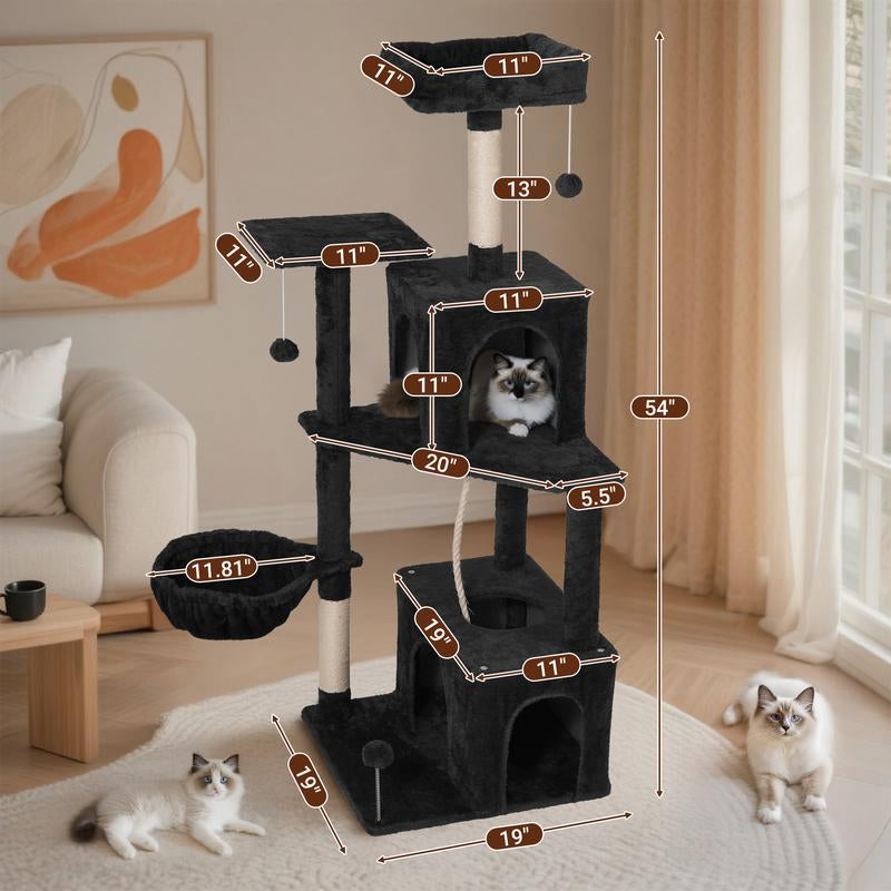 Albero Tiragraffi Wecharmer con Casetta e Foglie Verdi