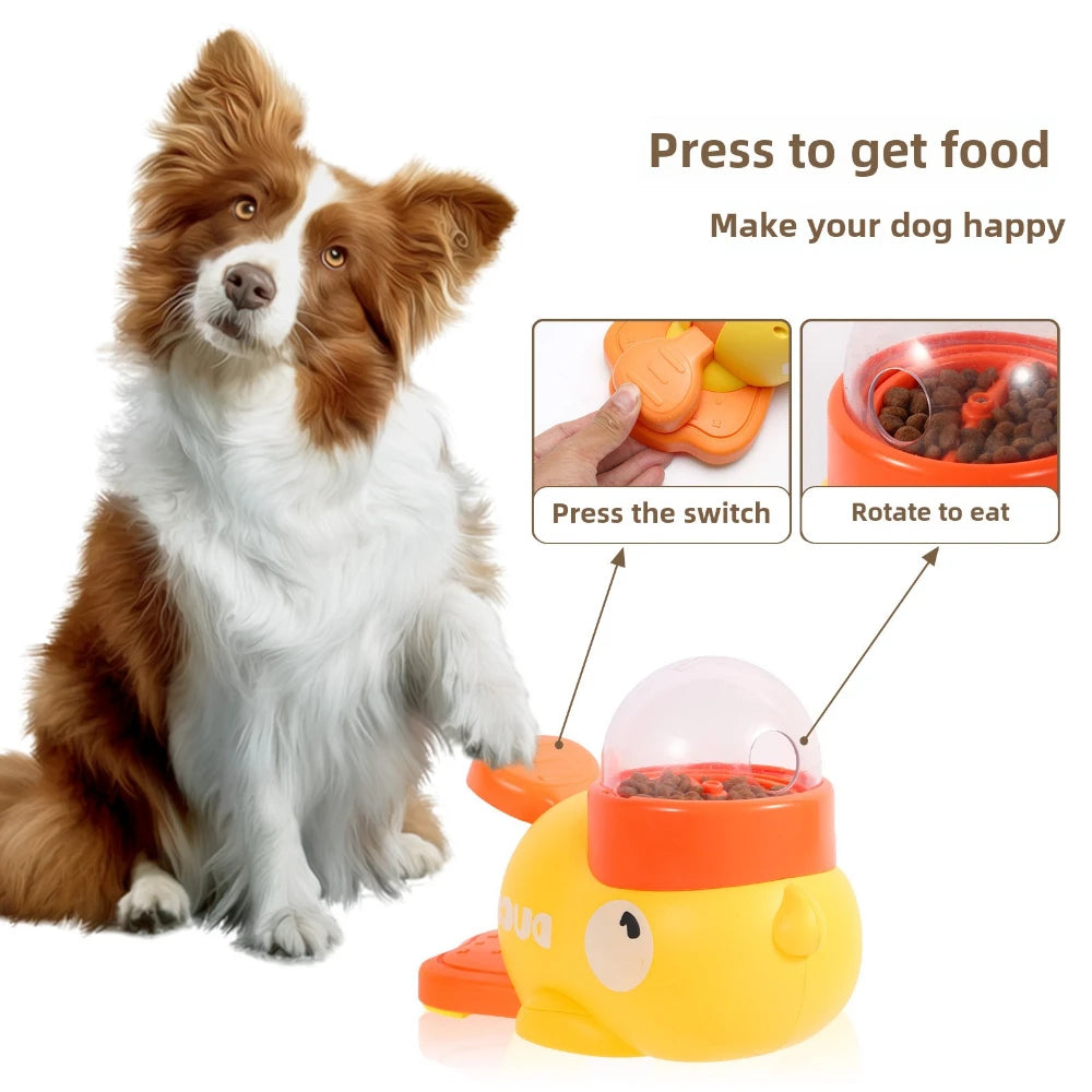 "Quack & Play 🦆 – Dispenser Interattivo per Snack e Allenamento di Cani & Gatti"