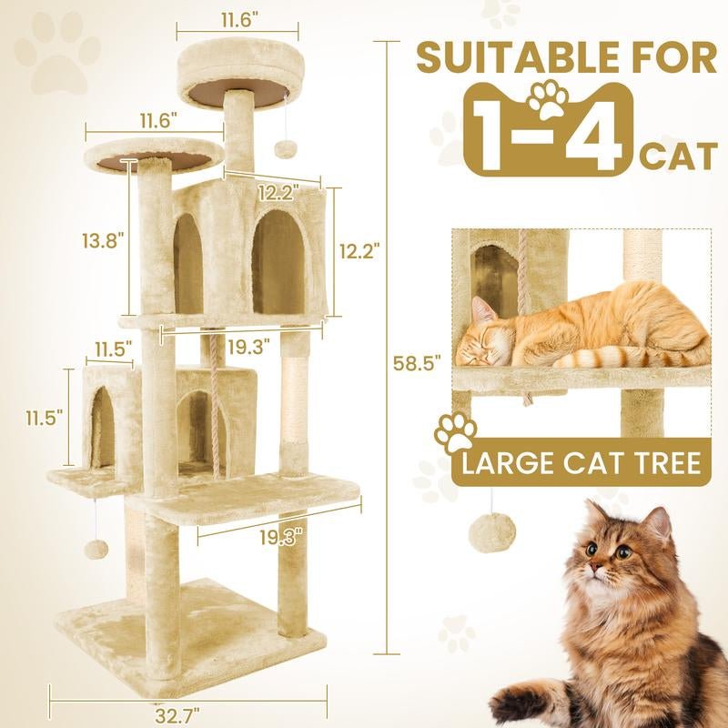 Albero Tiragraffi Wecharmer con Casetta e Foglie Verdi - bau boutique